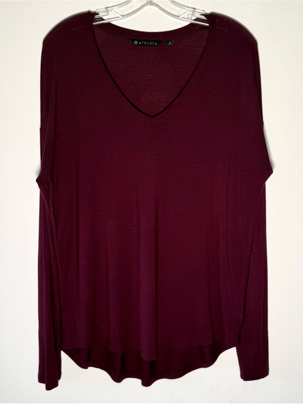 Athleta V-Neck Long Sleeve Top
